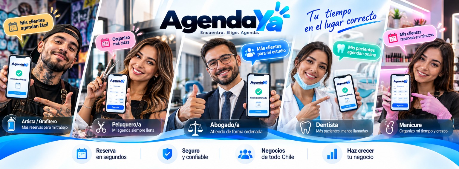Agenda YA: profesionales y clientes organizan sus reservas